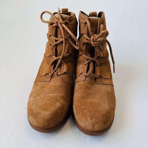 Sorel Evie suede lace up wedge shoe boots womens size 11 - Picture 5 of 14